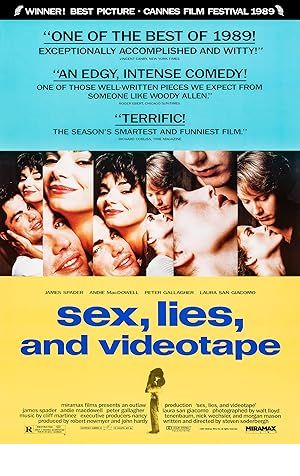 Sex, Lies, and Videotape Poster Image